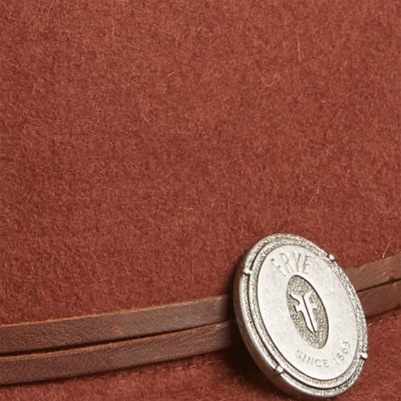 NWT FRYE Felt Dented Crown Wool Hat - Picture 3 of 8